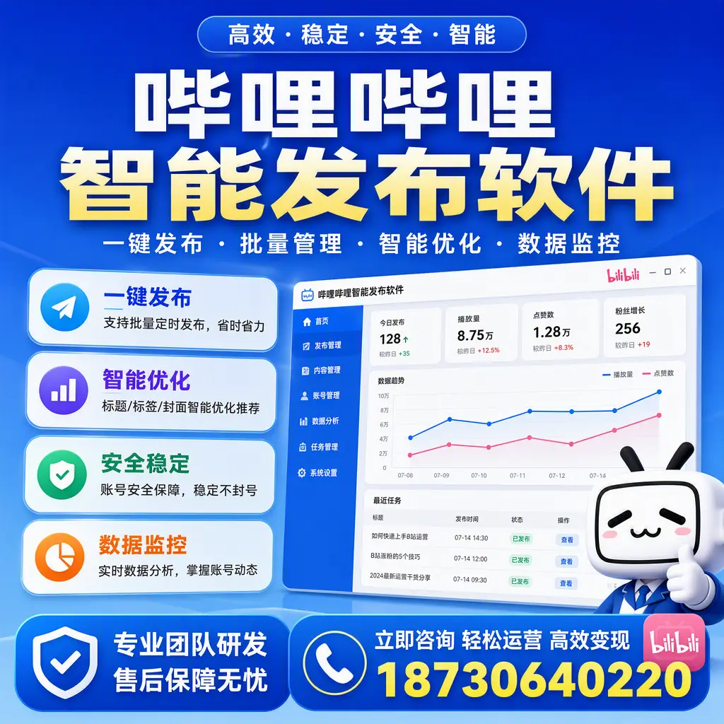 如何在 铁门关 使用哔哩哔哩智能发布软件提升内容曝光率